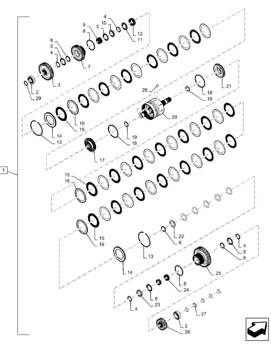 362611A1 - Кольцо дистанционное вала КПП TJT9./St.